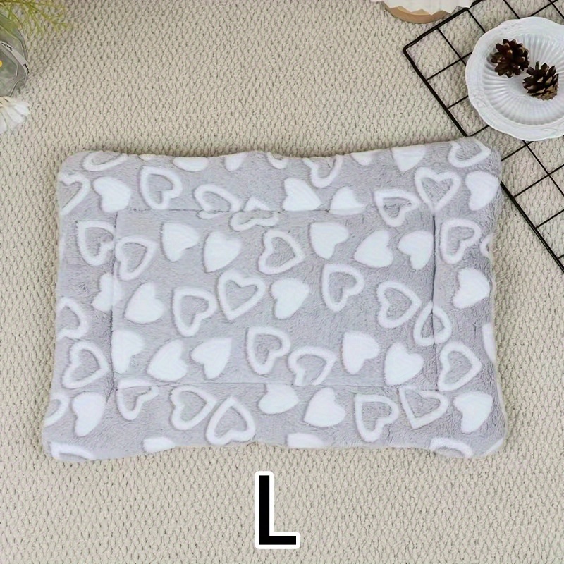 Cartoon Gray Pattern Thickened Double Layer Pet Mat, Comfortable Pet Supplies, Cat Mattress 1pc