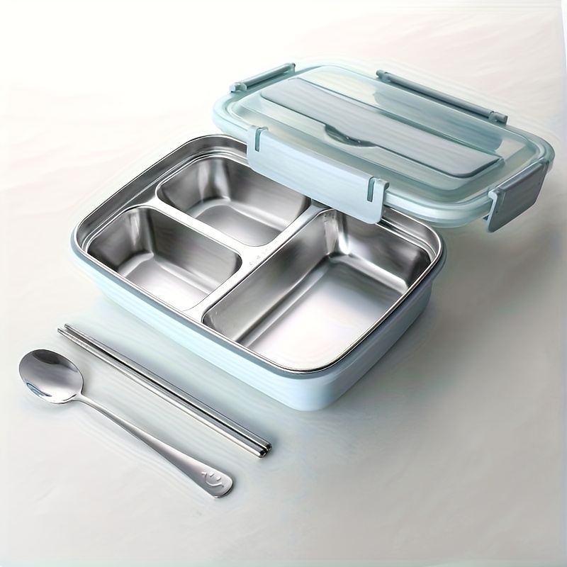 TEMU A Practical, Optional Portable Lunch Box Student Office Worker Lunch Box Large Capacity Compartment Lunch Box Portable Partition Buckle Lunch