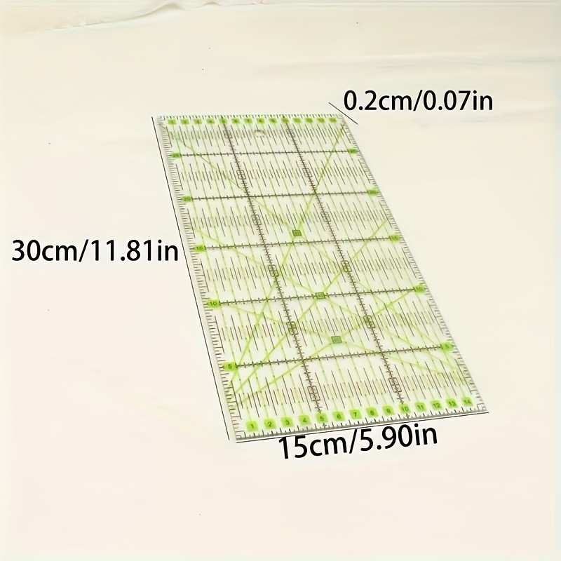 Creative Precision Grid Ruler Set - 6x24 Inch And 6x12 Inch Laser-cut Quilting Rulers For Sewing, , Fabric Crafts