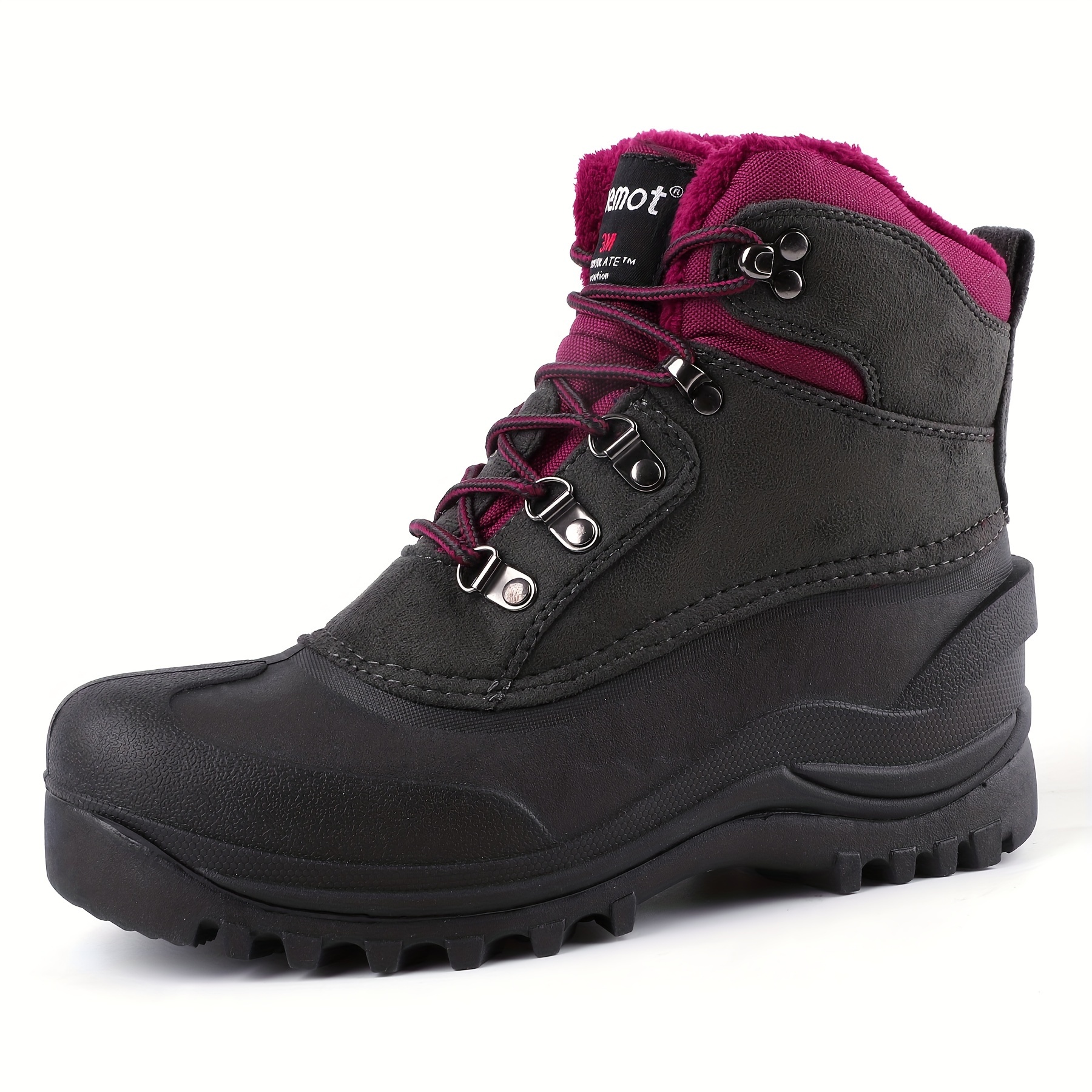 Image of Riemot Women's Men's Snow Boots High Quality Winter Boots Outdoor Anti-slip Comfortable Boots For Hiking Trekking Walking Camping
