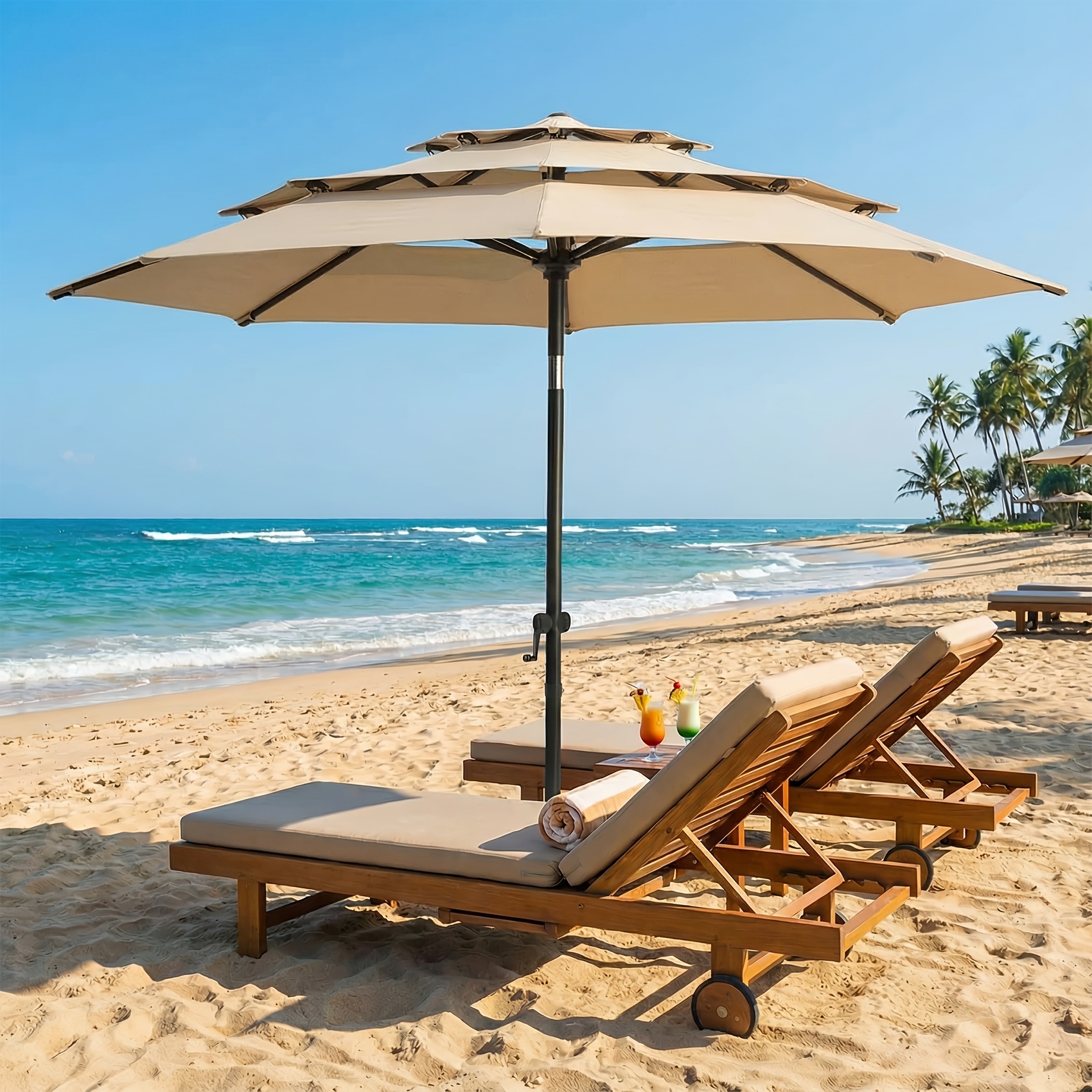 allen and roth patio umbrella lights Allen + Roth Patio Umbrellas