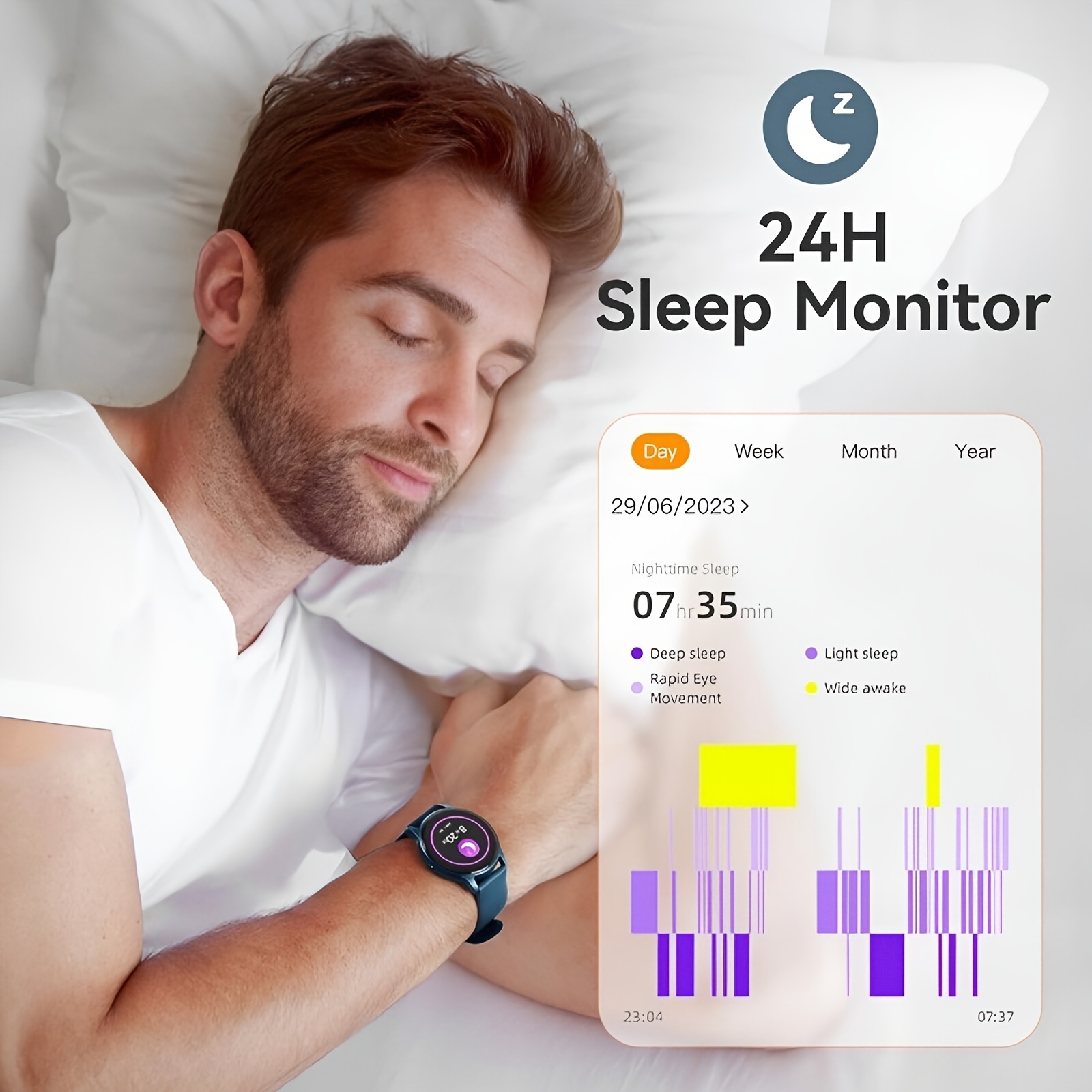 Montre Connectée avec Appels Sans Fil, Alertes de Messages, Voix IA, Suivi du Sommeil, Calories, Compteur de Pas et Plusieurs Modalités Sportives, Idéale pour Divers Sports en Plein Air