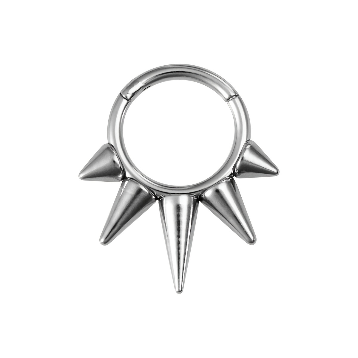 Image of 1pc Hinged Septum Piercing Lip Ring Stainless Steel Cartilage Tragus Daith Helix Piercing Earrings Body Jewelry 16 Gauge