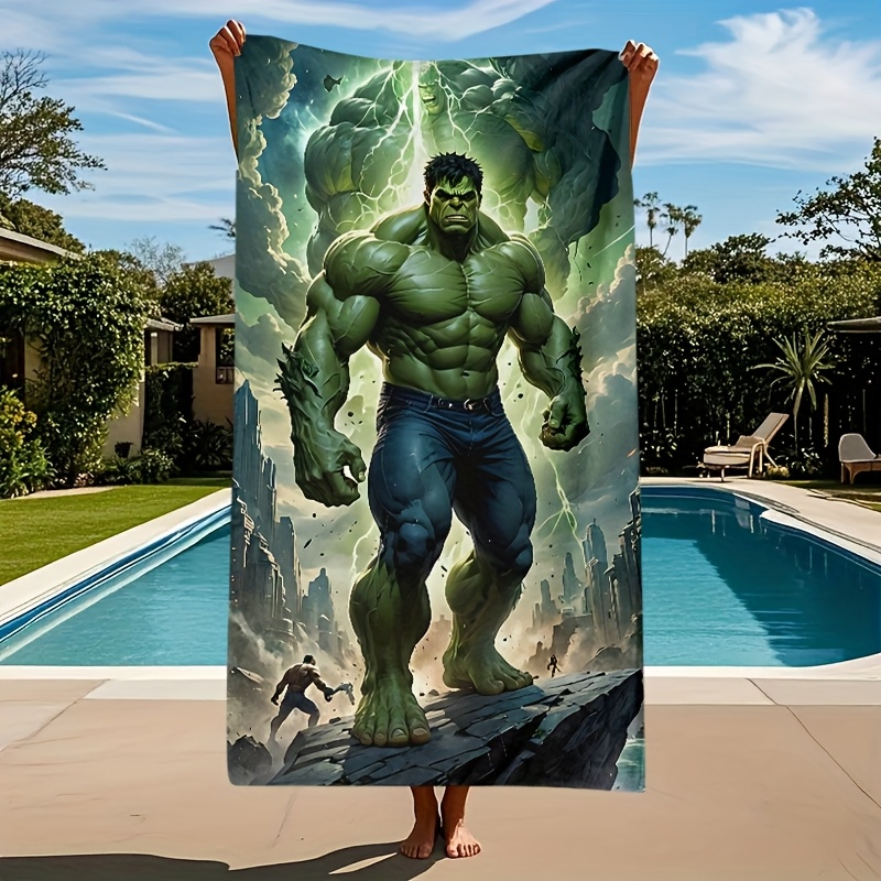 1pc cartoon beach towel printed absorbent polyester Temu South