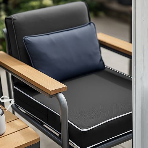2pcs indoor outdoor outdoor square sofa chair cushion waterproof fabric comfortable lounge chair cushion suitable for terrace seat cushion