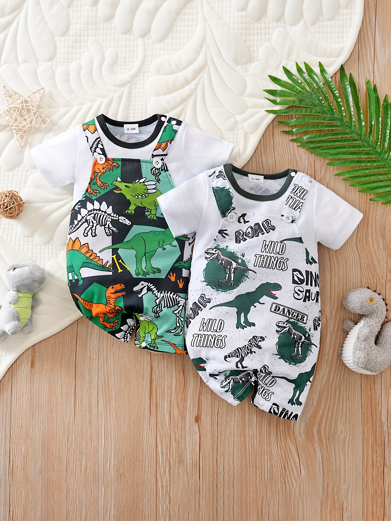 traje pañal completo verano estampado dinosaurio alfabeto Temu