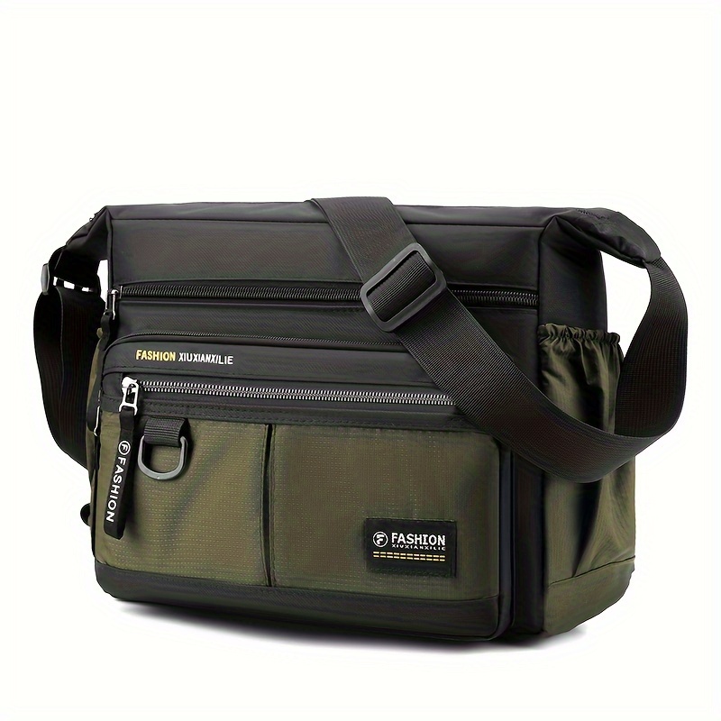 TEMU Single-shoulder Bag Men' Multifunctional Crossbody Bag Casual Men' Large-capacity Messenger Bag Travel Small Backpack Fashionable