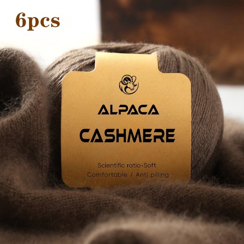 6pcs cashmere alpaca wool yarn   warm anti pilling 300  58oz total ideal for diy knitting crocheting sweaters cardigans jackets shawls scarves hats and other spring and winter clothing items knitting yarn luxurious   yarn alpaca woo