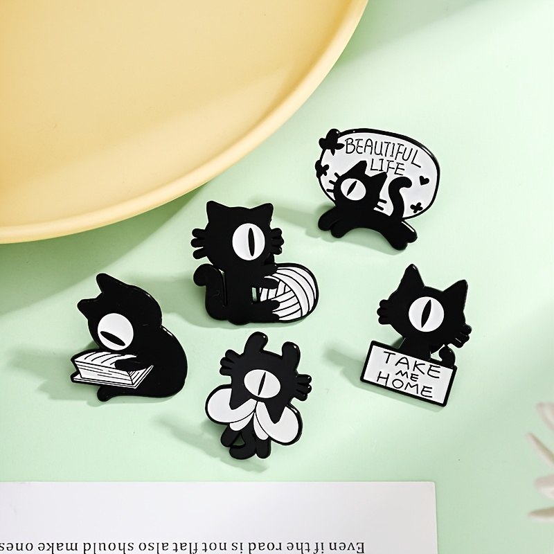 Cute Cartoon Cat Enamel Pins 