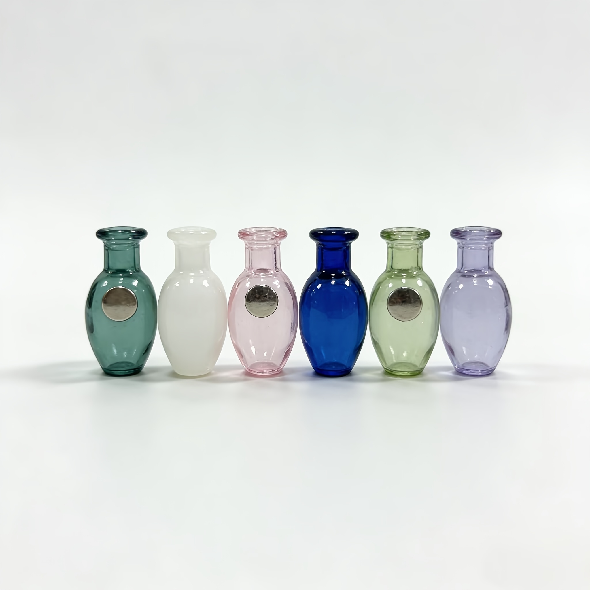 TEMU Lot de de fleurs magnétiques en verre - Décoration pour mini-réfrigérateur et meubles, , design ovale incassable, pour les amateurs de plantes