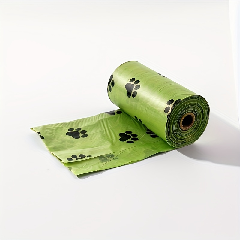 210-Count Leak-Proof Dog Waste Bags with Paw Print Design, 14 Rolls - Durable Plastic Poop Bags for Pet Cleanup & Outdoor Use
