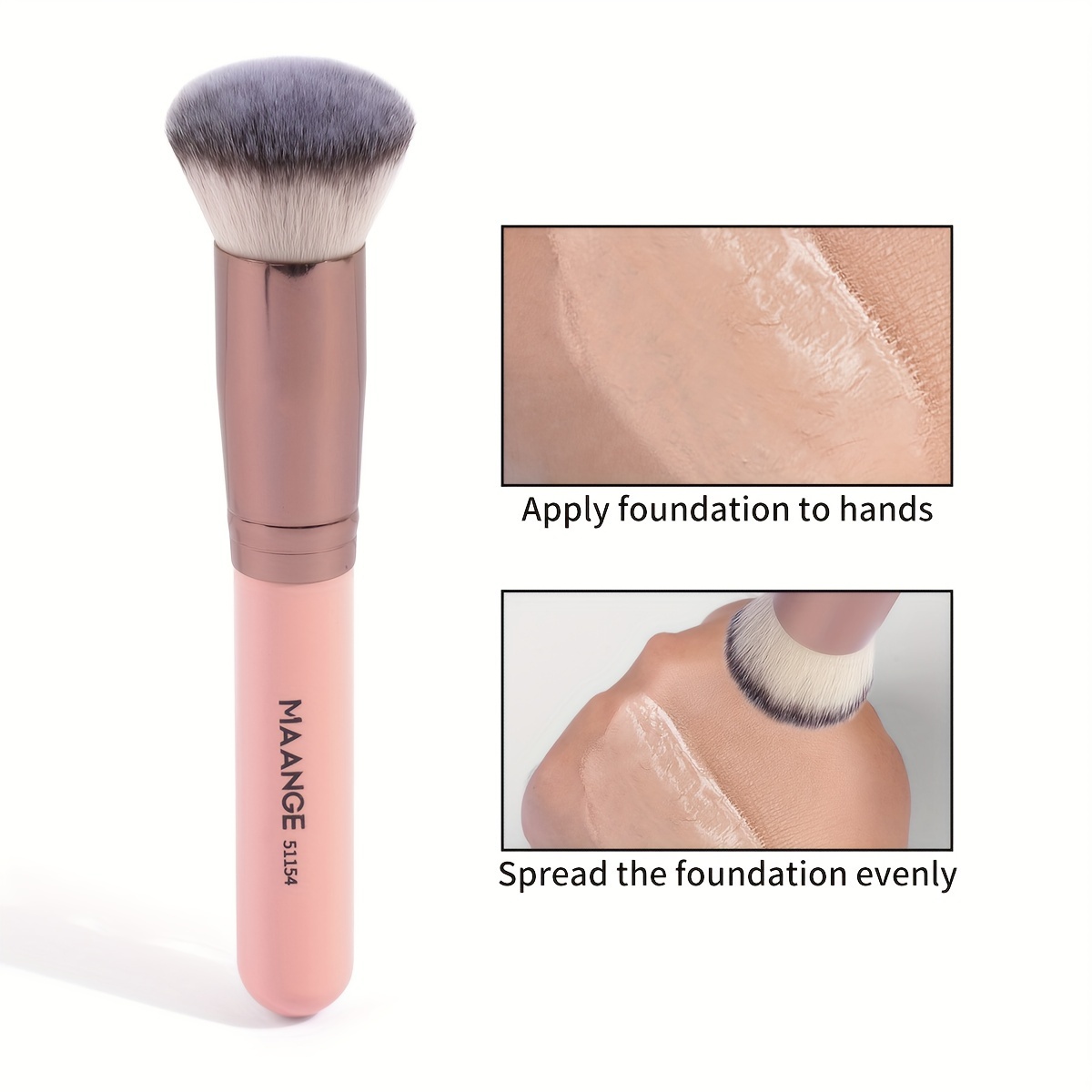 MAANGE Oval Foundation Brush for All Skin Types