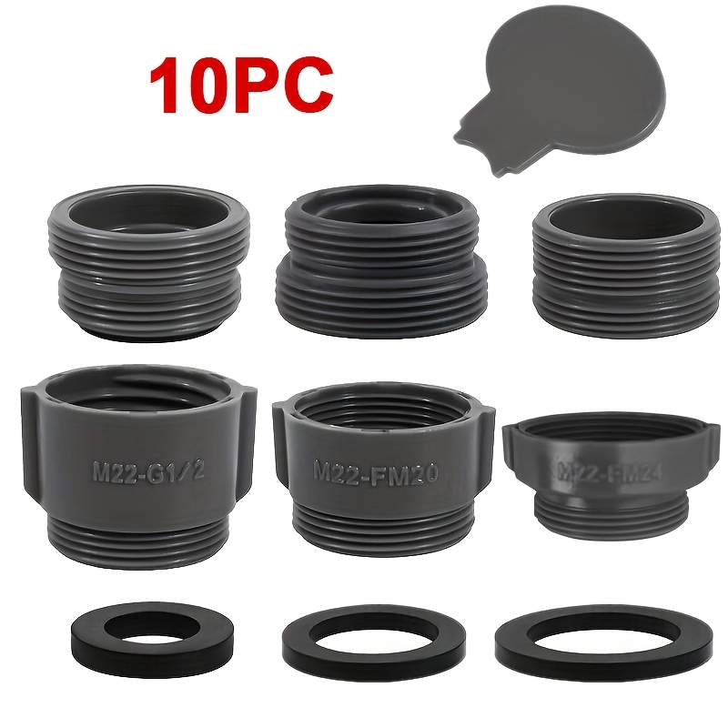 18-Piece Faucet Adapter Kit - Brass Thread Converters For Garden Hose, Aerators & RV Use