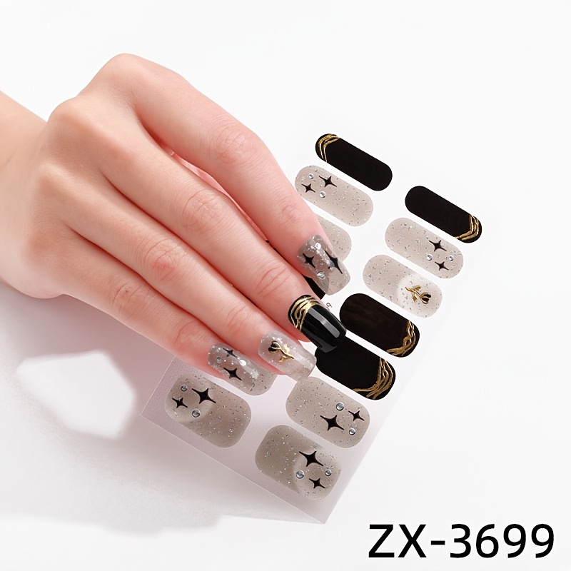 4pcs 10 styles spring summer flowers nail polish stickers - Temu