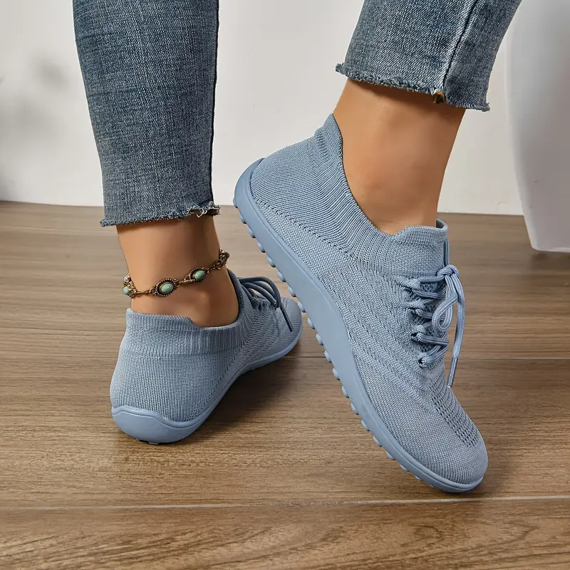 womens ultra light barefoot sneakers wide fit zero drop breathable knit for walking washable movement style details 9