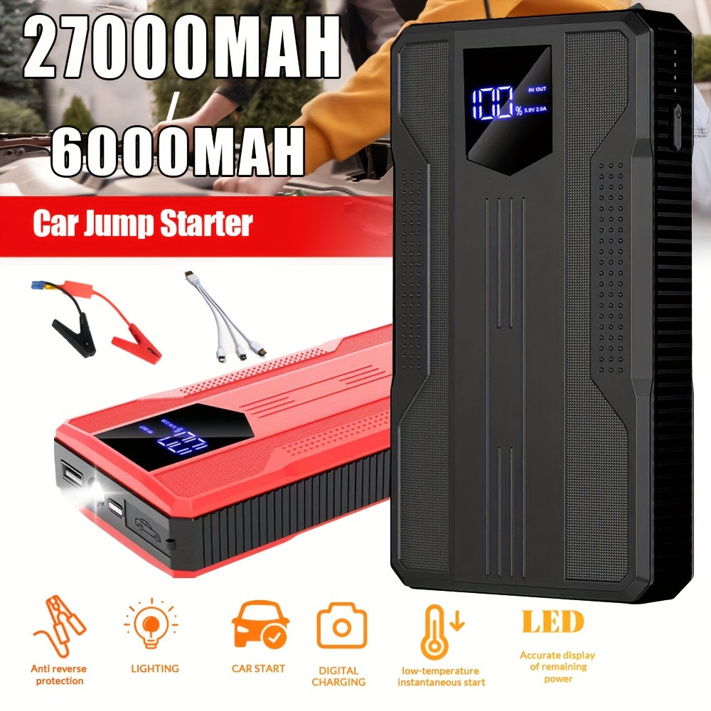 

Manufacturer Portable Car Battery Charger Power Bank 12v Car Jump With Lcd Screen Car Jump