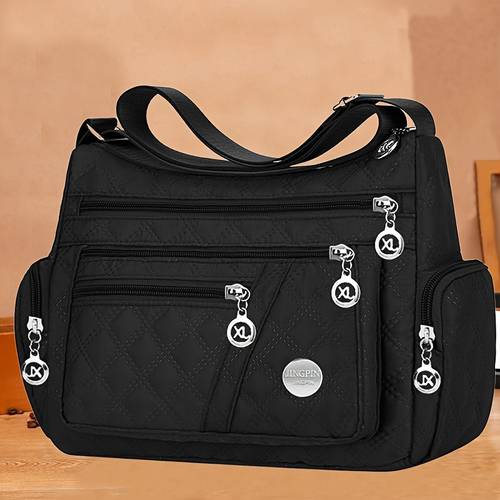 unisex square bag mens and womens crossbody bag new oxford shoulder bag fashionable canvas versatile cloth bag pulling random