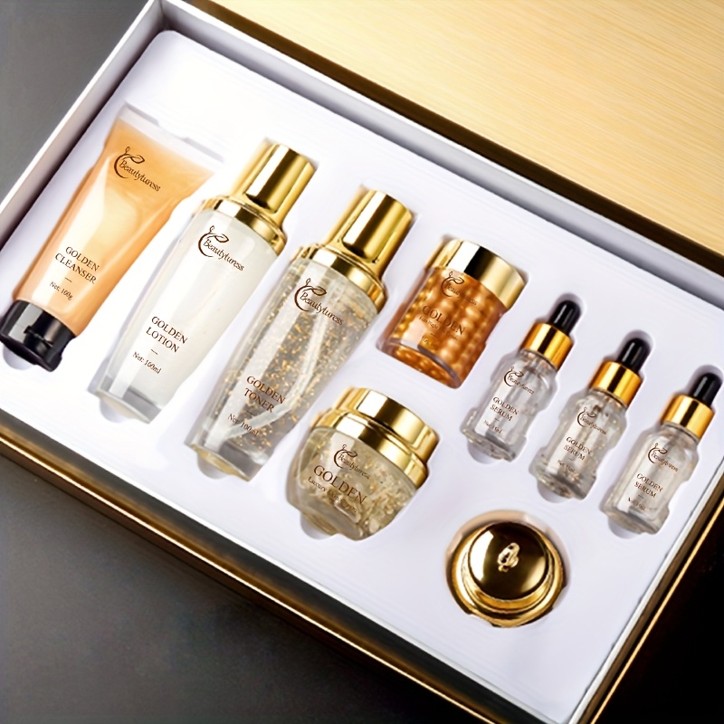 Golden's Luxurious Skincare Set - Light And Non-greasy, Delicate Skin, Deep Moisturizing, High-end Gift Box, Holiday Gift