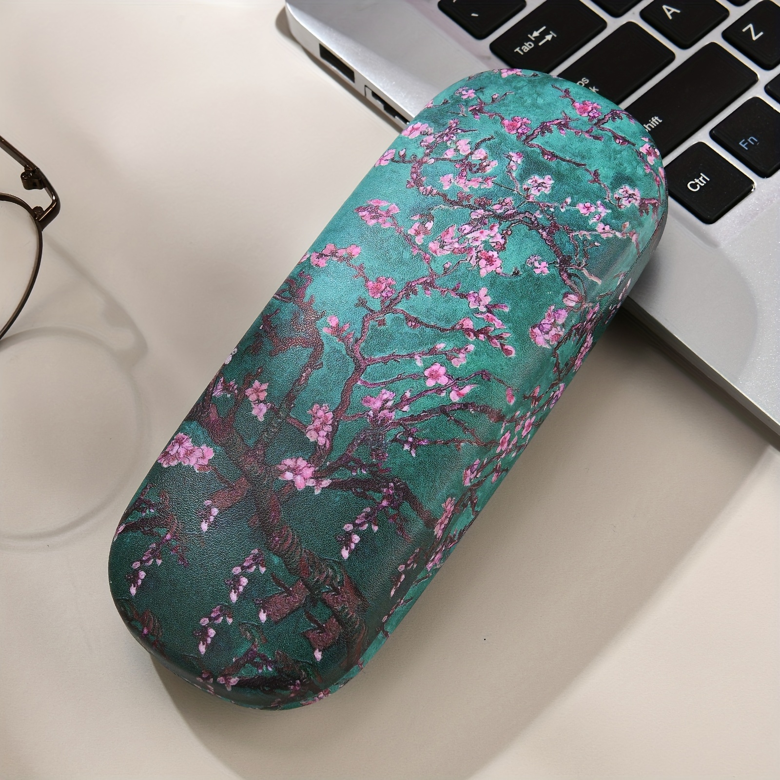 1pc, Van Gogh Oil Painting Printed Pattern Glasses Case, Fashionable Storage, Portable Glasses Storage, Student, Unisex, Glasses Case