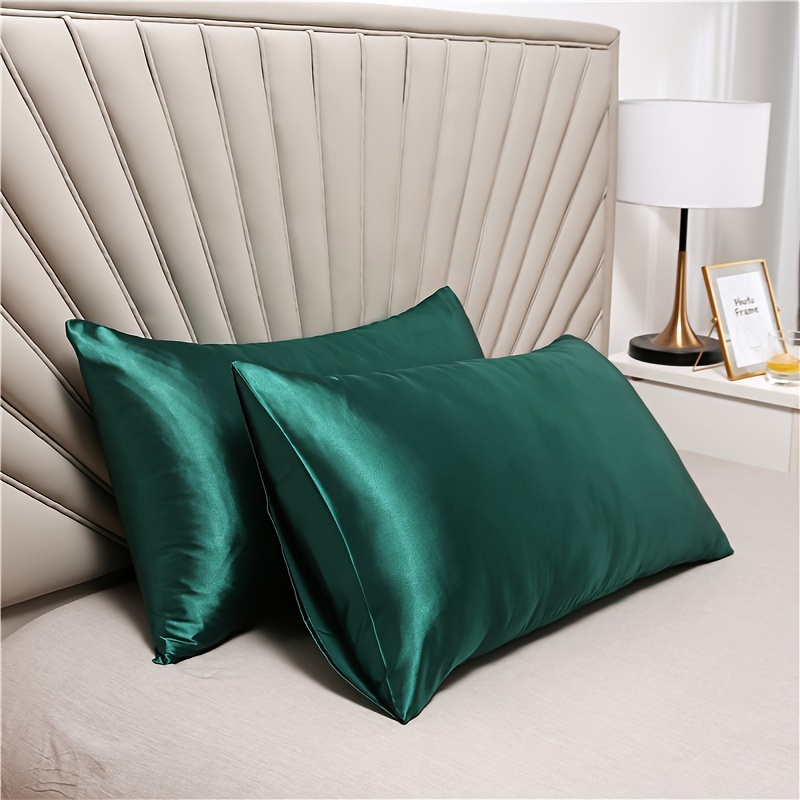 1 pair of luxurious satin pillowcases for polyester color bedroom bed 1 pair details 8