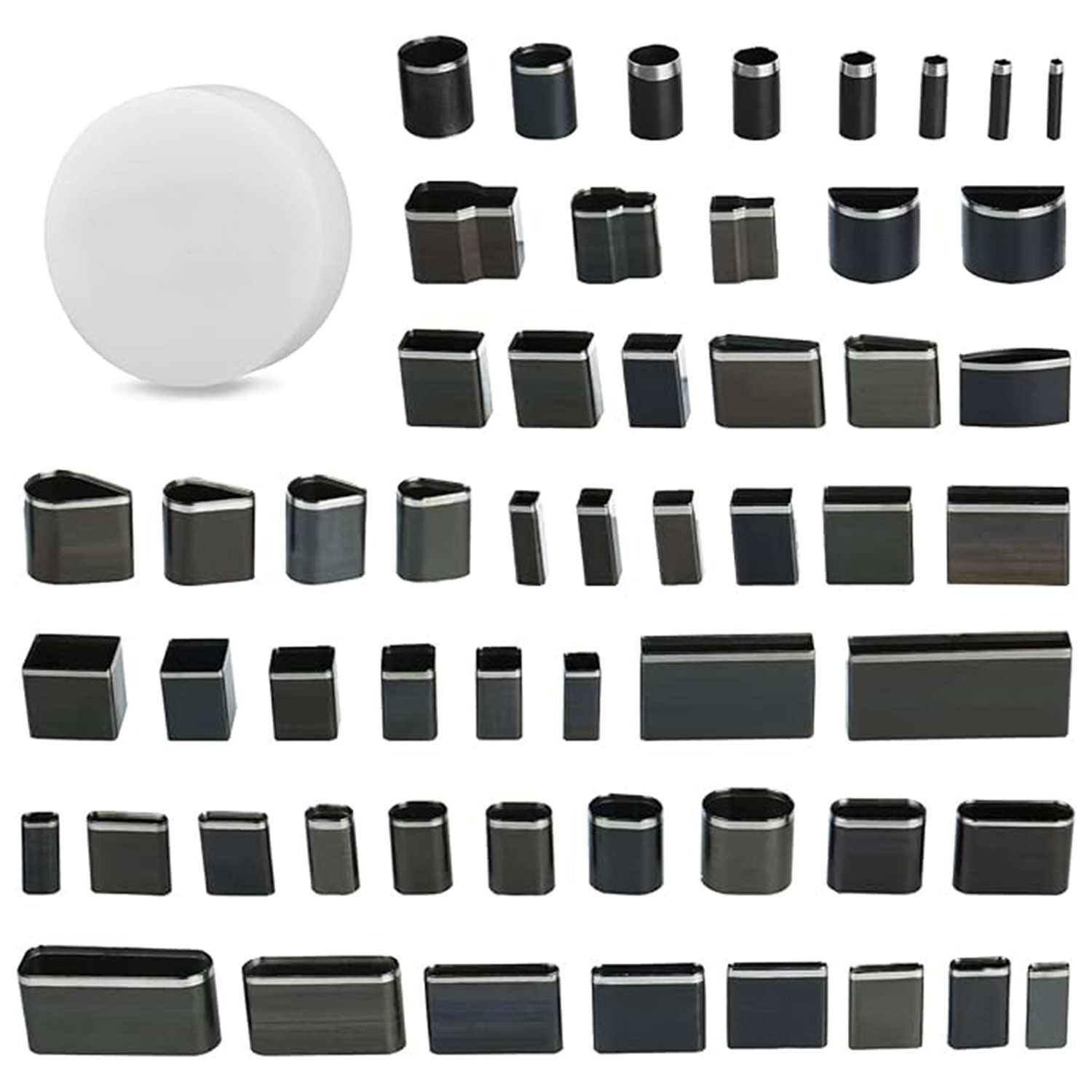 TEMU 56pcs Leather Punch Set With Storage Case & Cutting Mat - Multi-shape Belt Hole Punch Tools And Hollow Punch Cutters For Leathercraft Diy