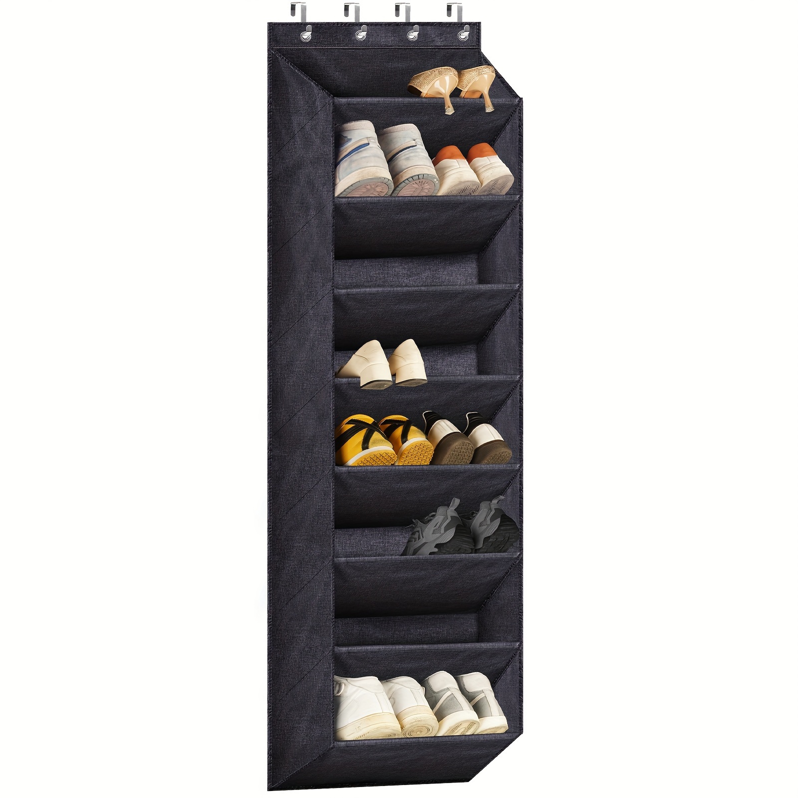 

Extra Large Over-the-door Shoe Organizer - Holds 20-22 Pairs, Oxford Fabric With Easy Pockets & Sturdy Hooks For Closet, Dorm Storage