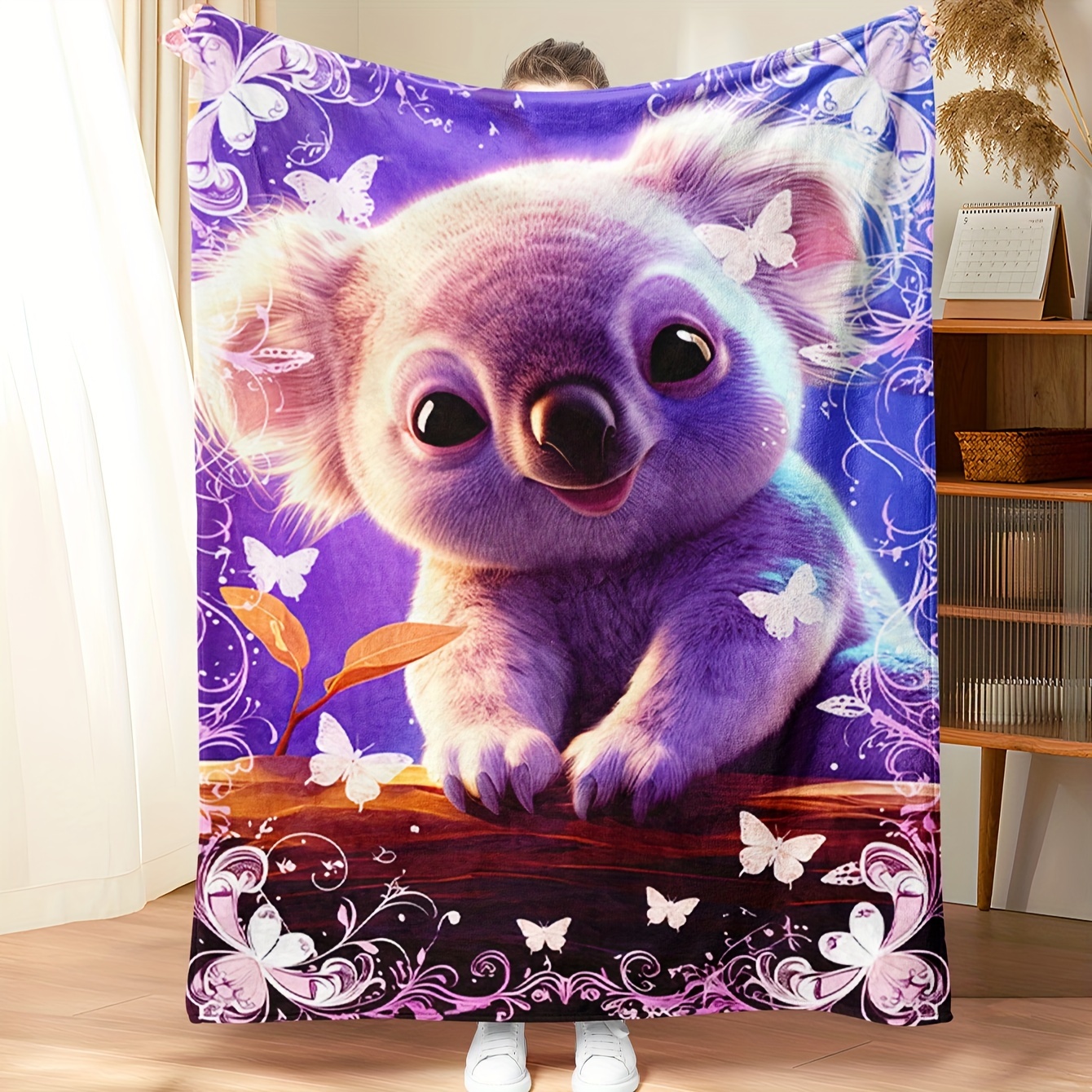 

- Blanket - Fleece For , Bed, , And Camping -