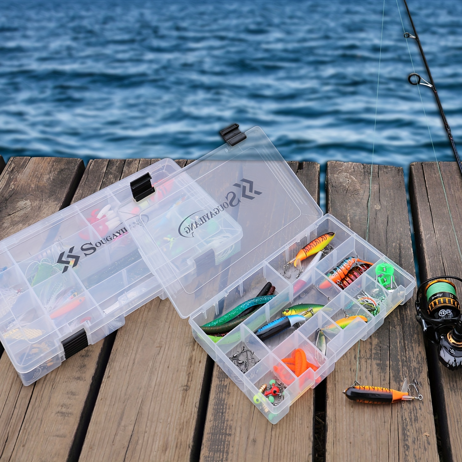 coast fishing multi-tool box TackleWorkz (Cal Fishing) Battle Available in blue NEPTUNE SPEAR Fishing Box with