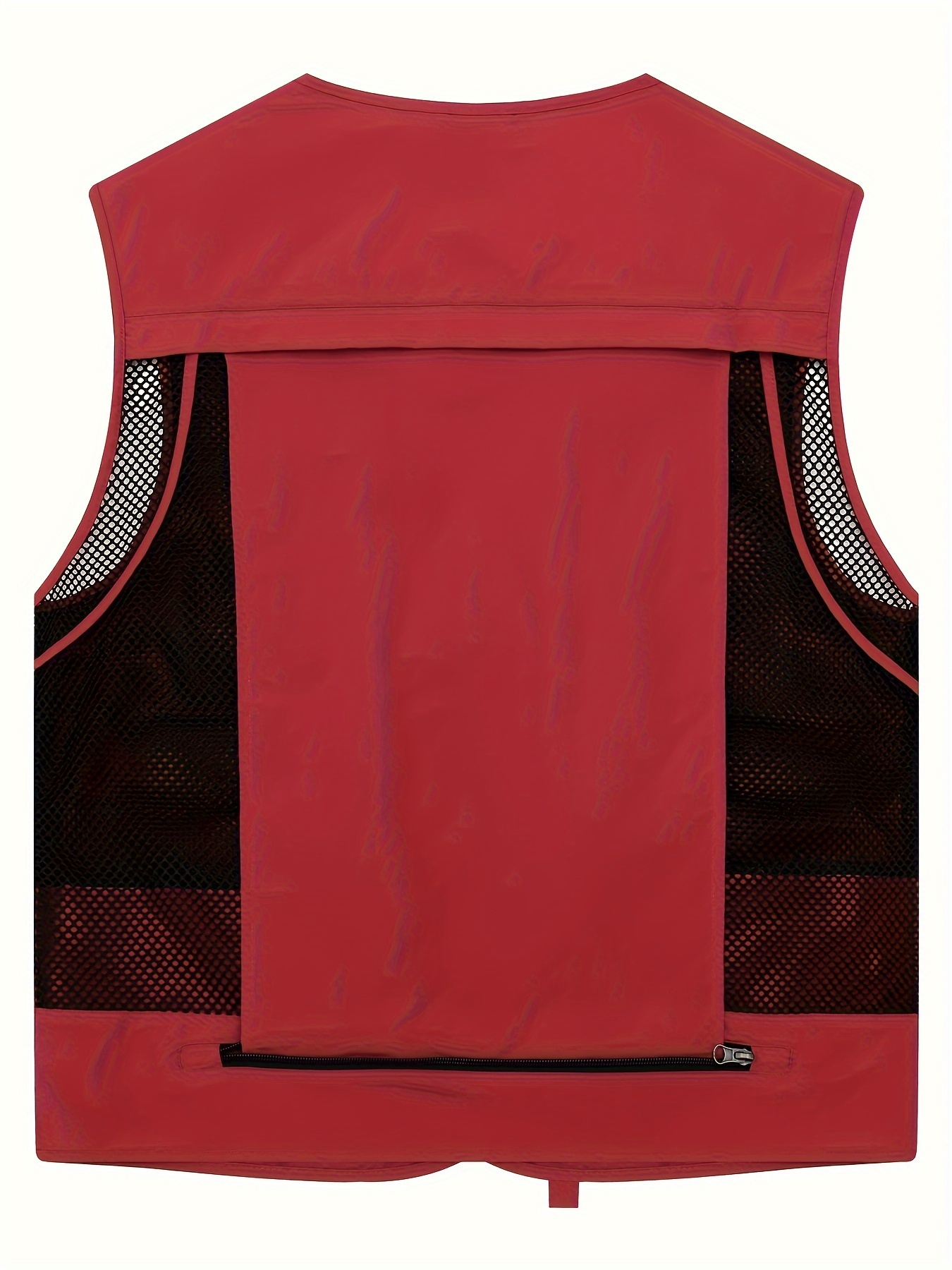 Breathable Nylon Men's Outdoor Cargo Vest Jacket Men's Zip - Temu