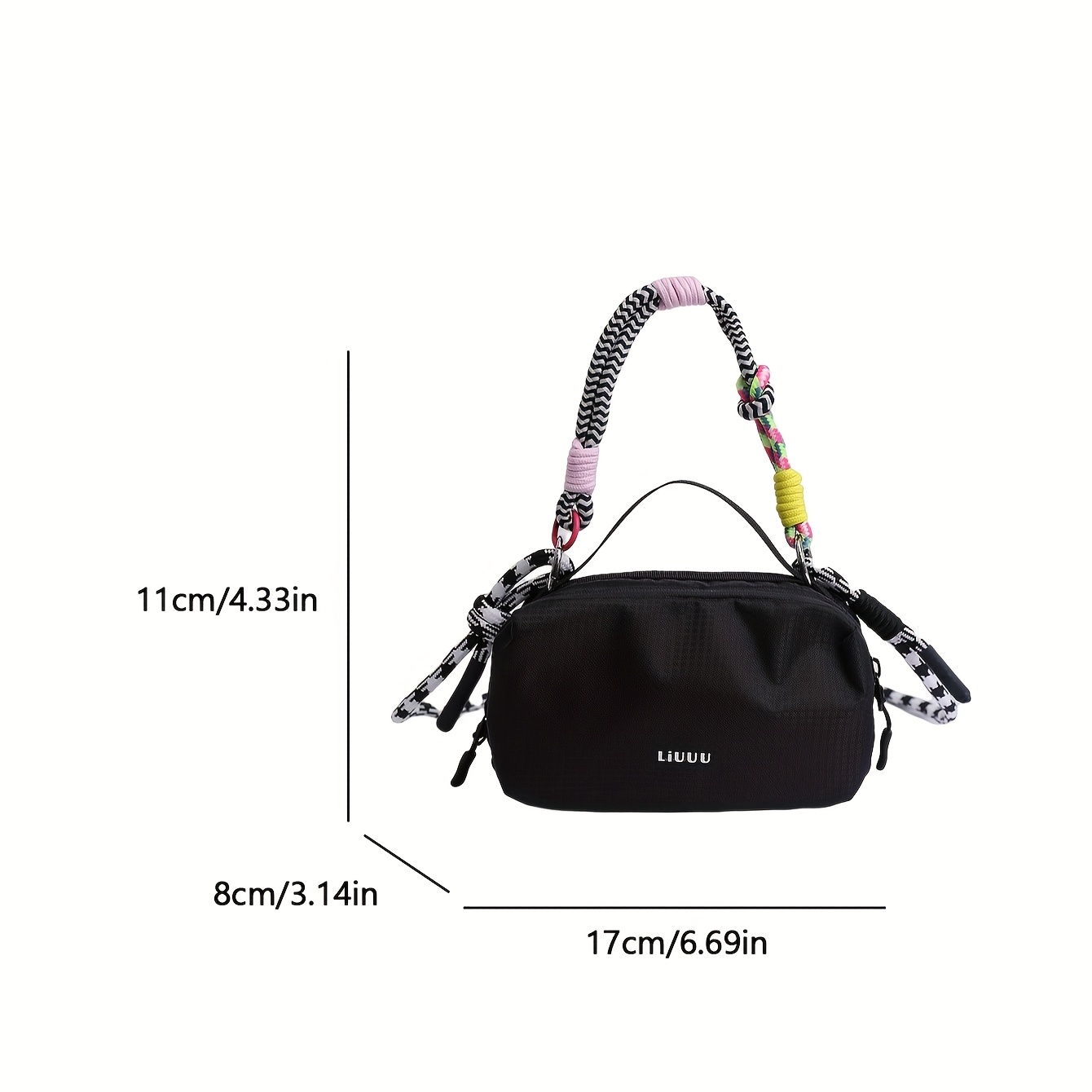 TEMU Bolso de Casual para Mujer con Diseño de Bloques de Color, Pequeño Bolso Cuadrado Mini y Bandolera con Bolsillo