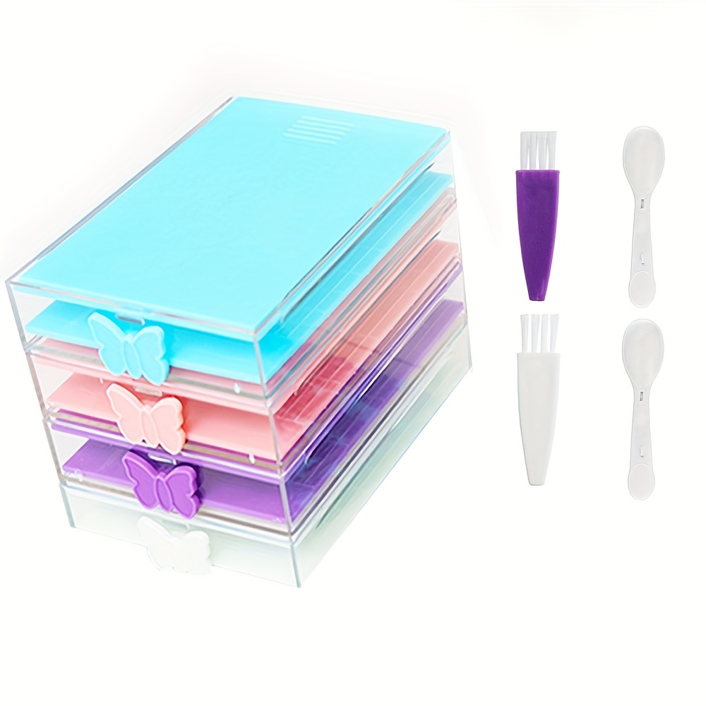 4/6pcs Diamonds Painting Art Tool Tray Diy Mosaic Diamond Embroidery Tray 5d Handmade Handicrafts Tool Accessories