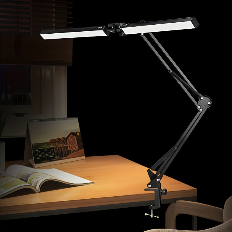 

An Led Long-arm Double-head Eye-protection Desk Lamp For Reading, Studying, Working , Tattooing, Nail Art, Eyelash Extension, And Computer Fill Light As Well As A Christmas Festival Lamp