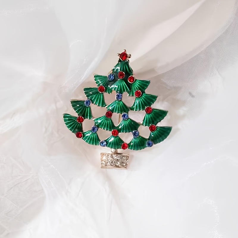 

Christmas European And Christmas Tree Brooch Pin Accessories Jewelry