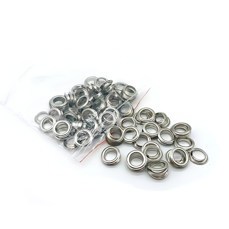 30pcs Set Of 14mm Brass Eyelets For Leather Craft, Diy Shoe Accessories With Snap Fasteners