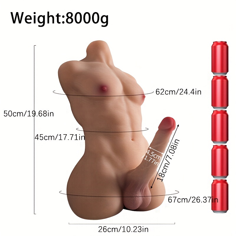 READY STOCK Flexible Giant Dildo Torso - Waterproof, Latex-Free Tpe Male & Female Sex Toy For Anal P