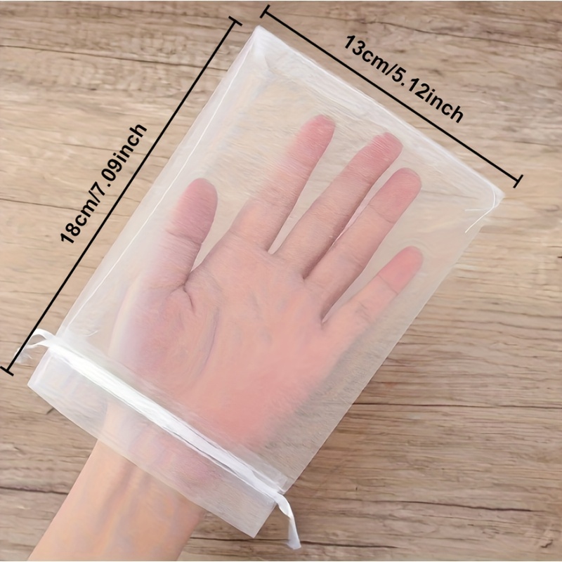 50 White Breathable Mesh Tissue Bags, Transparent Drawstring Bag, Suitable For Wedding Gifts, Jewelry Packaging, Holiday Decorations, Cosmetics, Multifunctional Gift Bag With Straps