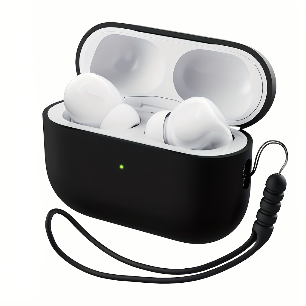 Image of For Pro Case (2022/2023) With Cleaner Kit, Soft Silicone For Protective Case For Airpod For Pro 2 Gen Case Cover For Women Men, For Pro Case With Lanyard