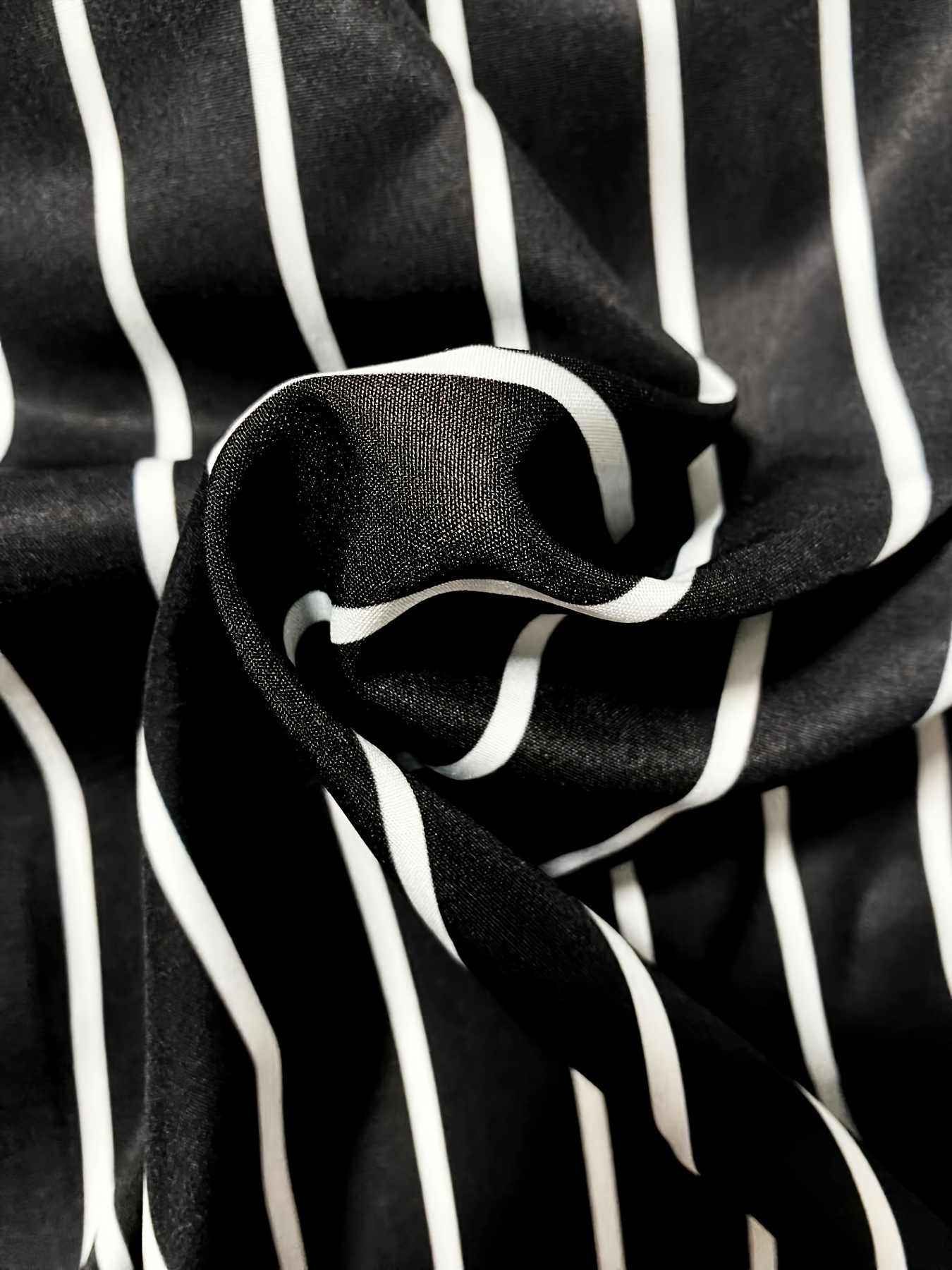 Plus Size Men's Casual Shirt With Striped Print, Long Sleeve Shirt For Various Occasions