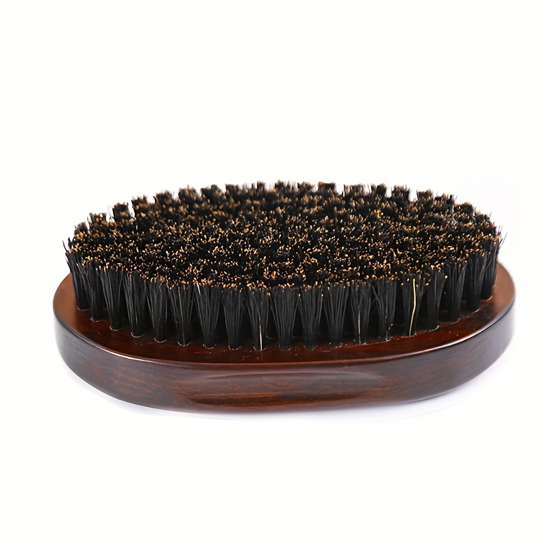 Image of Premium Men's Beard Brush, Vintage Style, Dual Strong Bristles, Suitable For Styling And Massaging, Ideal For Beards, Mustaches, And
