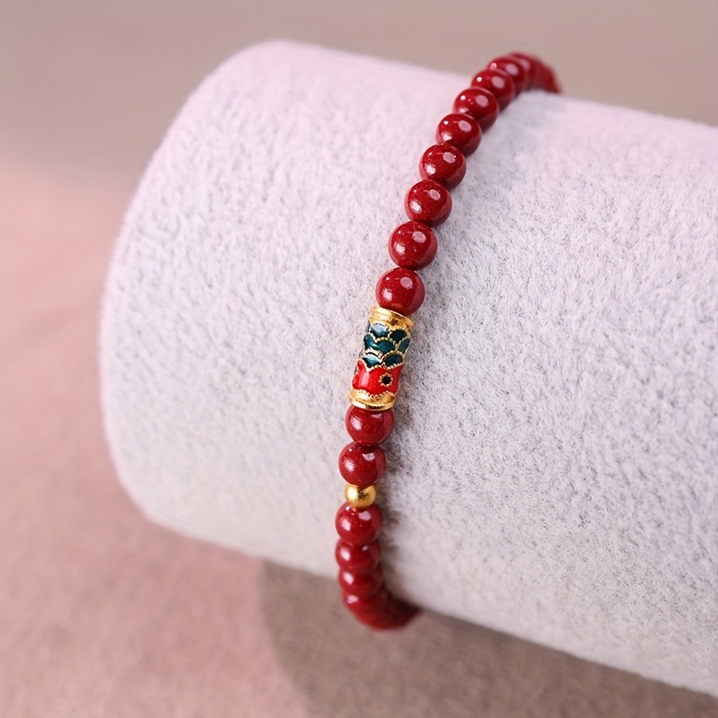 Women's Fashion Cinnabar Bracelet in Gift Box