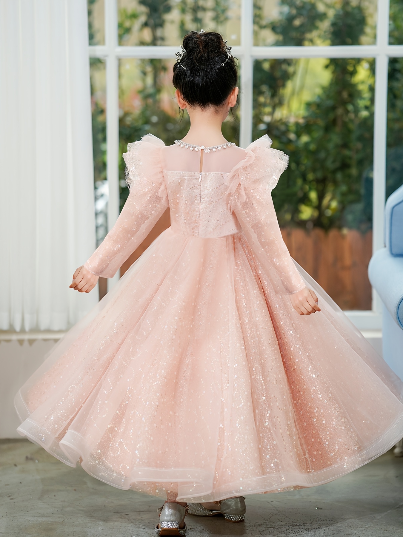 slim fit dress slacks Feathered Strapless Tulle Fit and Flare Dress - FINAL SALE