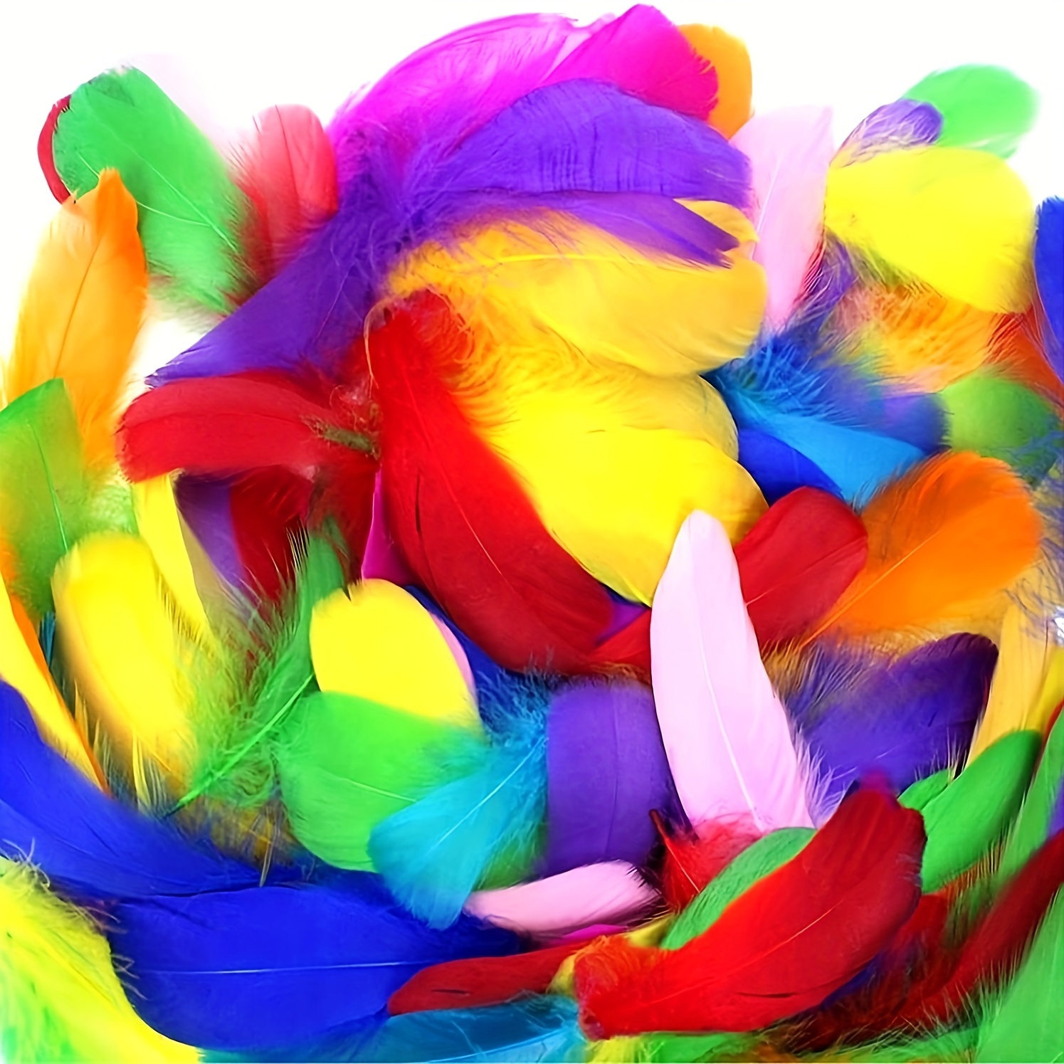 

100pcs 3-5 Inches Colorful Feathers For Diy Craft Wedding Home Party Decorations