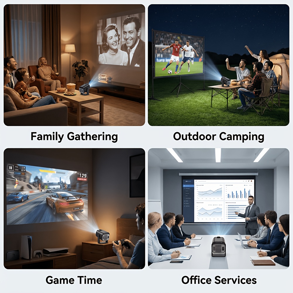 Portable Projector Running Android 11 Operating System