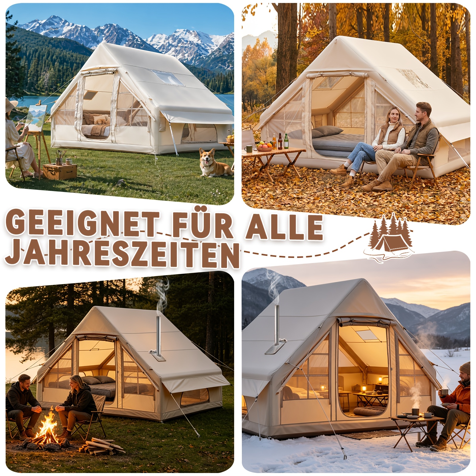Image of Inflatable Tents, 4-season Inflatable Tents, Windproof Oxford Tents, Outdoor Sunshades/pergolas