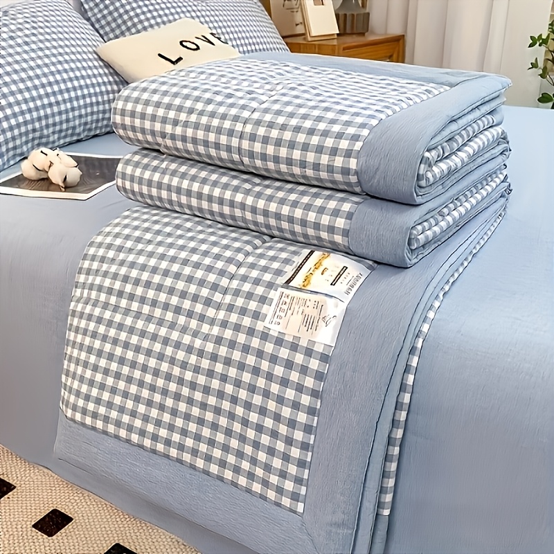 TEMU Summer Quilt In Throw, Twin, Queen, And King Sizes, Featuring Design. Perfect For Beds, Couches, Travel Camping, And Home Decor. Cozy Vibes And