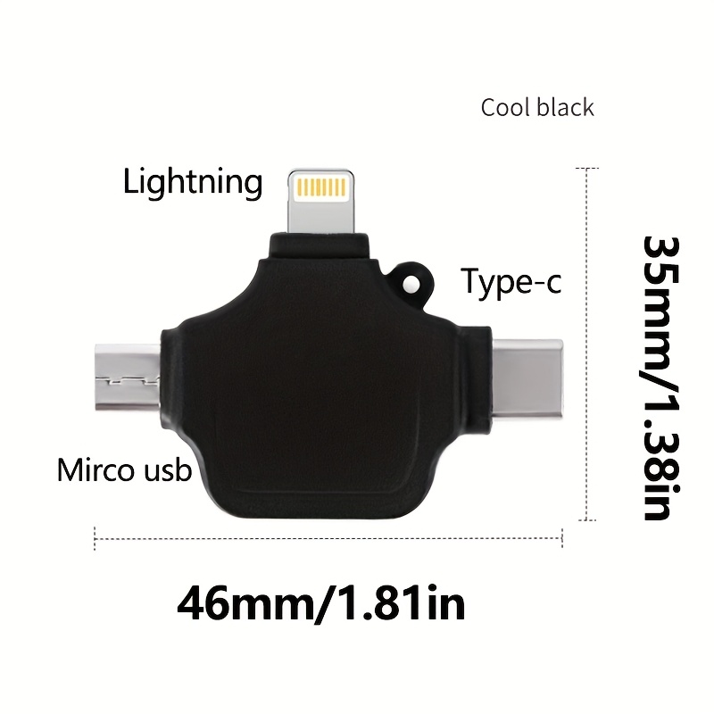 TEMU For Iphone Otg Adapter, Lightning To Usb Female Adapter, Suitable For Dongles, Cameras, Card Readers, Usb Flash Drives, Mice, Keyboards, Hubs,