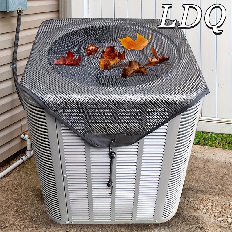

1pc, Durable Outdoor Air Conditioner Cover Water Resistant Fabric, Windproof Design, Protects Against Dust And Cold Air, Pvc Mesh For Ventilation