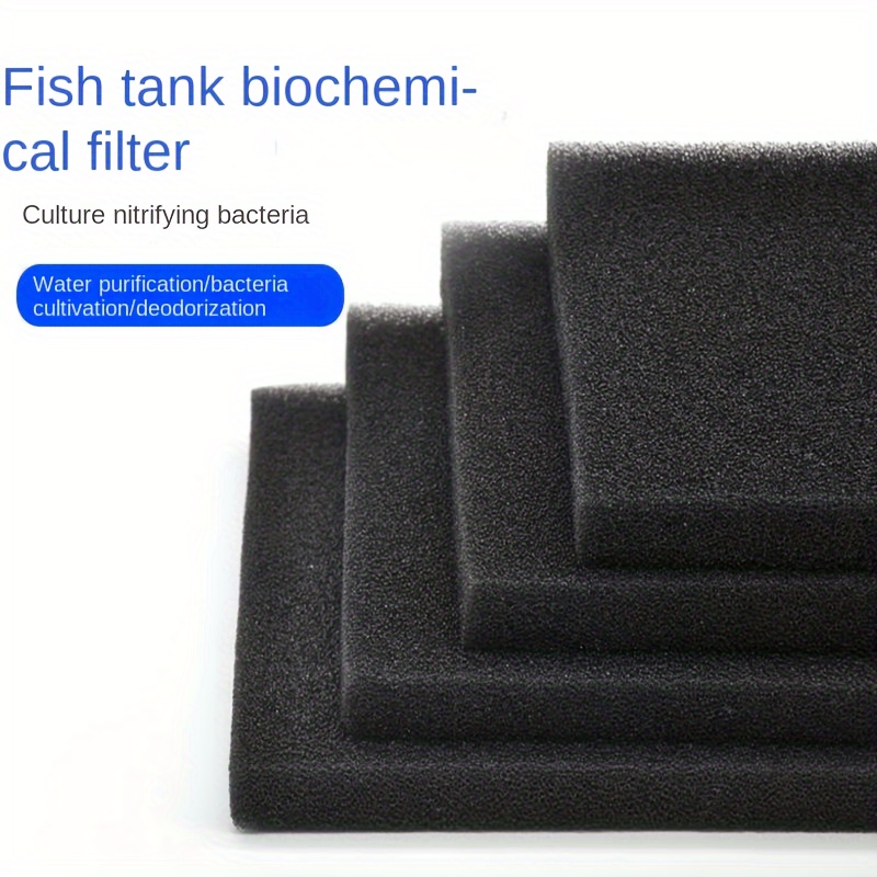 

1pc Aquarium Biochemical Filter Sponge For Fish Tanks, Non-washable, Durable Mid-pore , Water Purification And Bacteria Cultivation