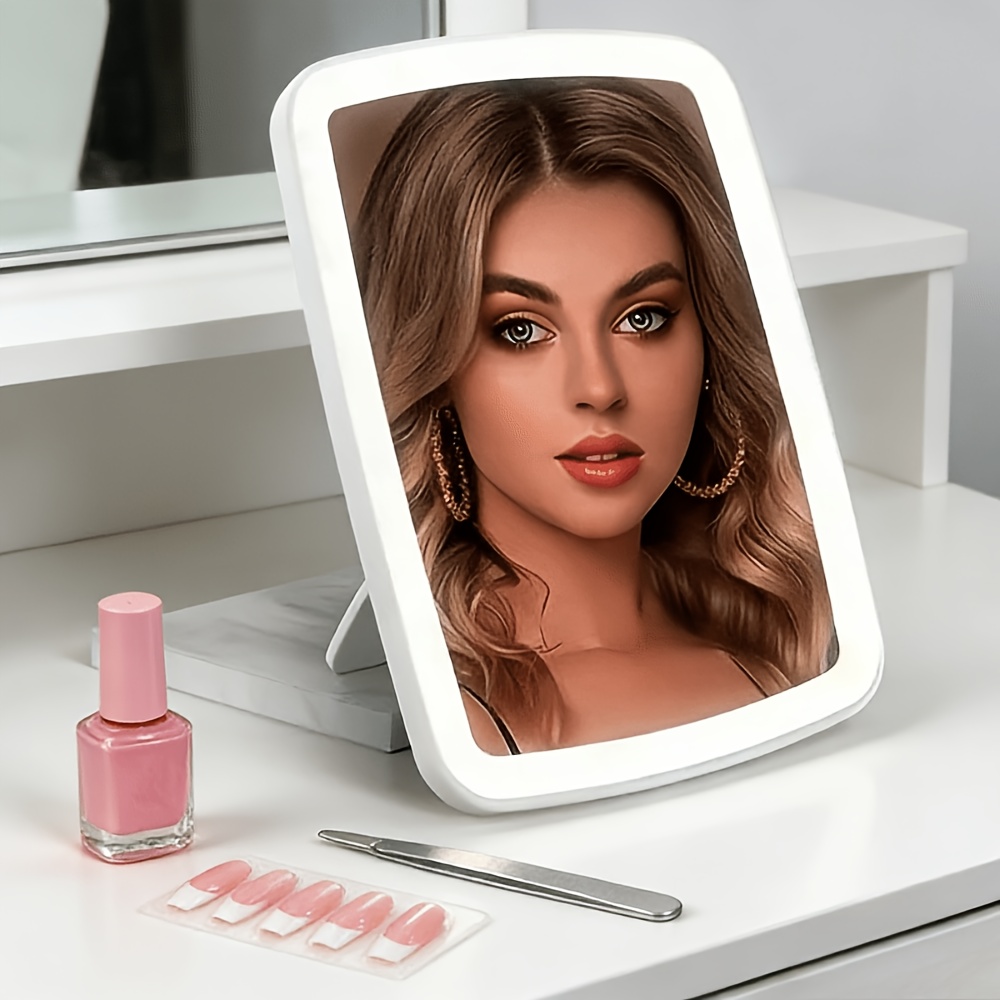 TEMU Professional Led Vanity Mirror With Adjustable Brightness 3 Color Large Makeup Mirror With Lights For Dressing Table And Travel, Back-to-, Day,