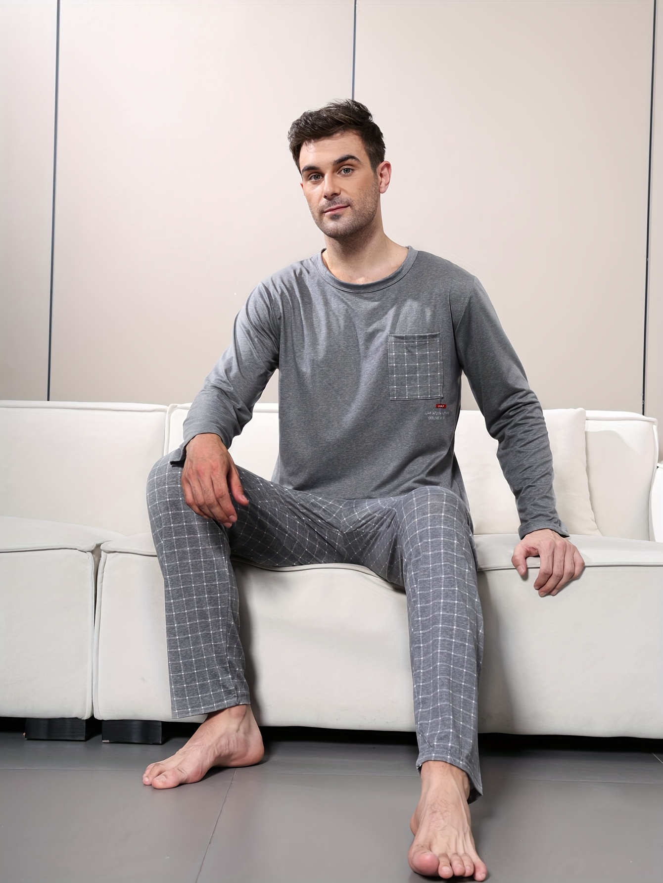 Outfits Men's Cozy Loungewear Men's Cozy Pajama Set Spring